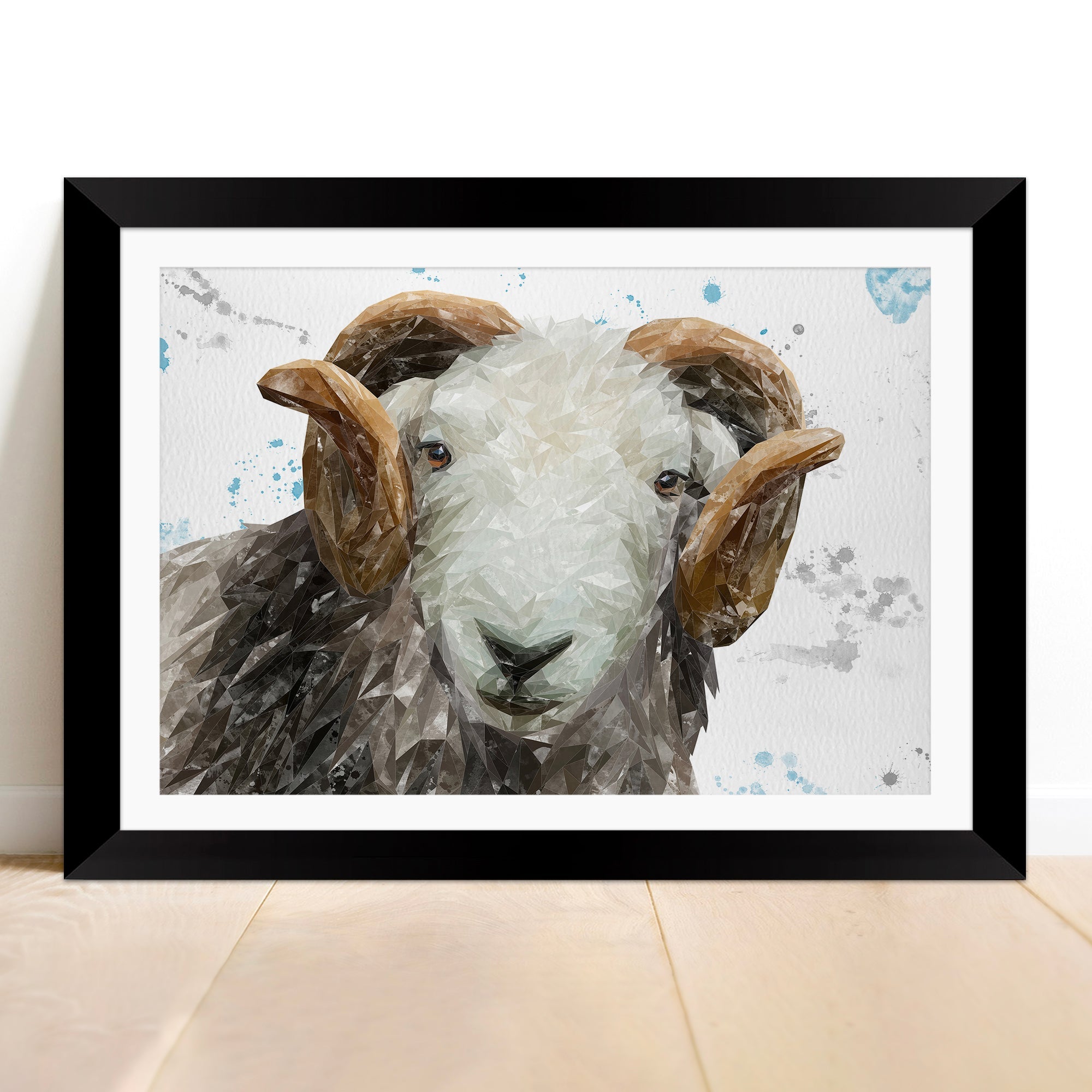 "Stanley" The Herdwick Ram Framed & Mounted Art Print