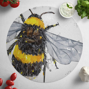 "The Bee" (Grey Background) Glass Worktop Saver