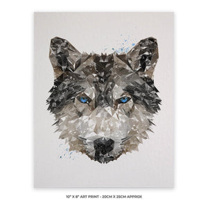 "The Wolf" 10" x 8" Unframed Art Print - Andy Thomas Artworks