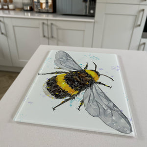 The Bee, Portrait, Premium Glass Worktop Saver