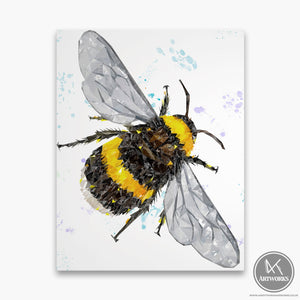 "The Bee" (Portrait) Canvas Print