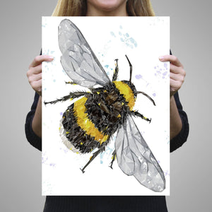 "The Bee" (Portrait) Unframed Art Print - Andy Thomas Artworks