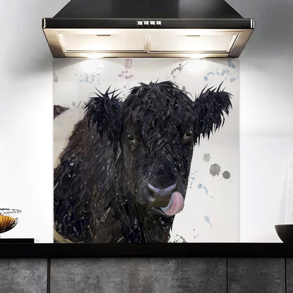 "Eugene" The Belted Galloway Cow Kitchen Splashback