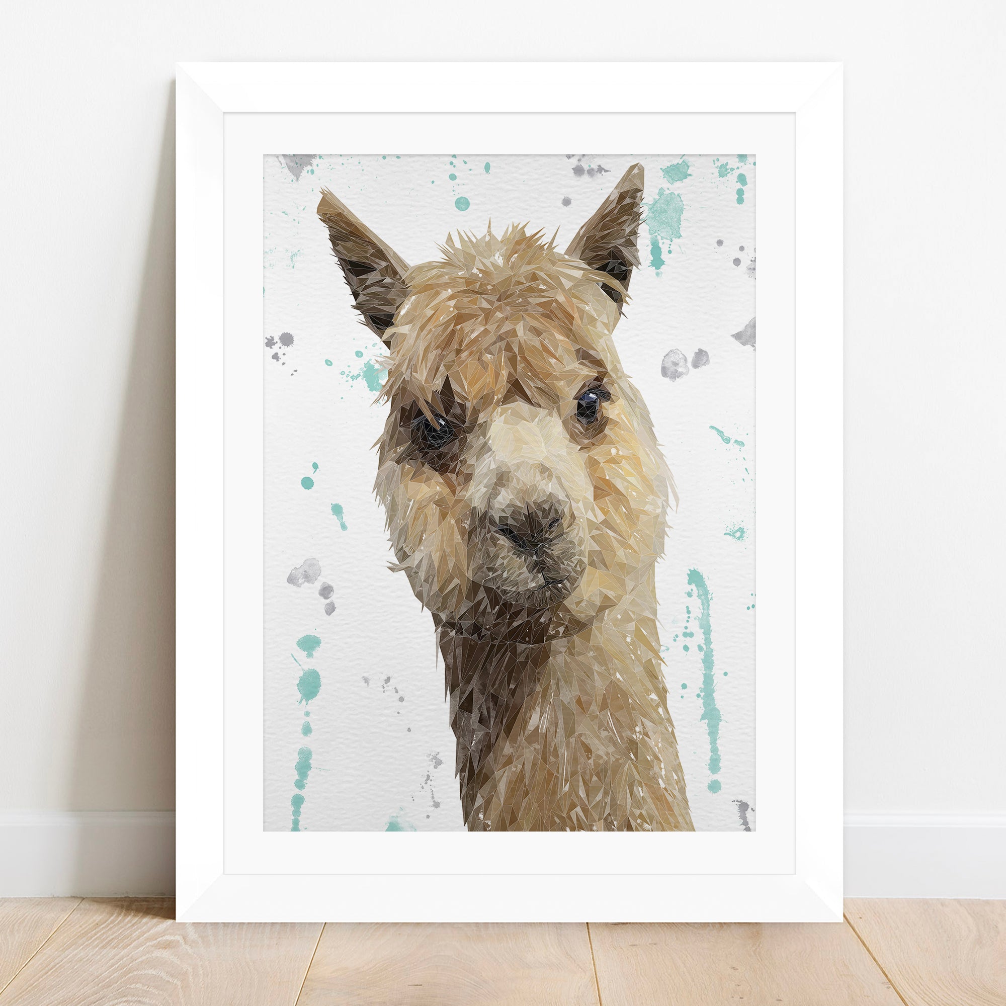 "Alice" The Alpaca Framed & Mounted Art Print