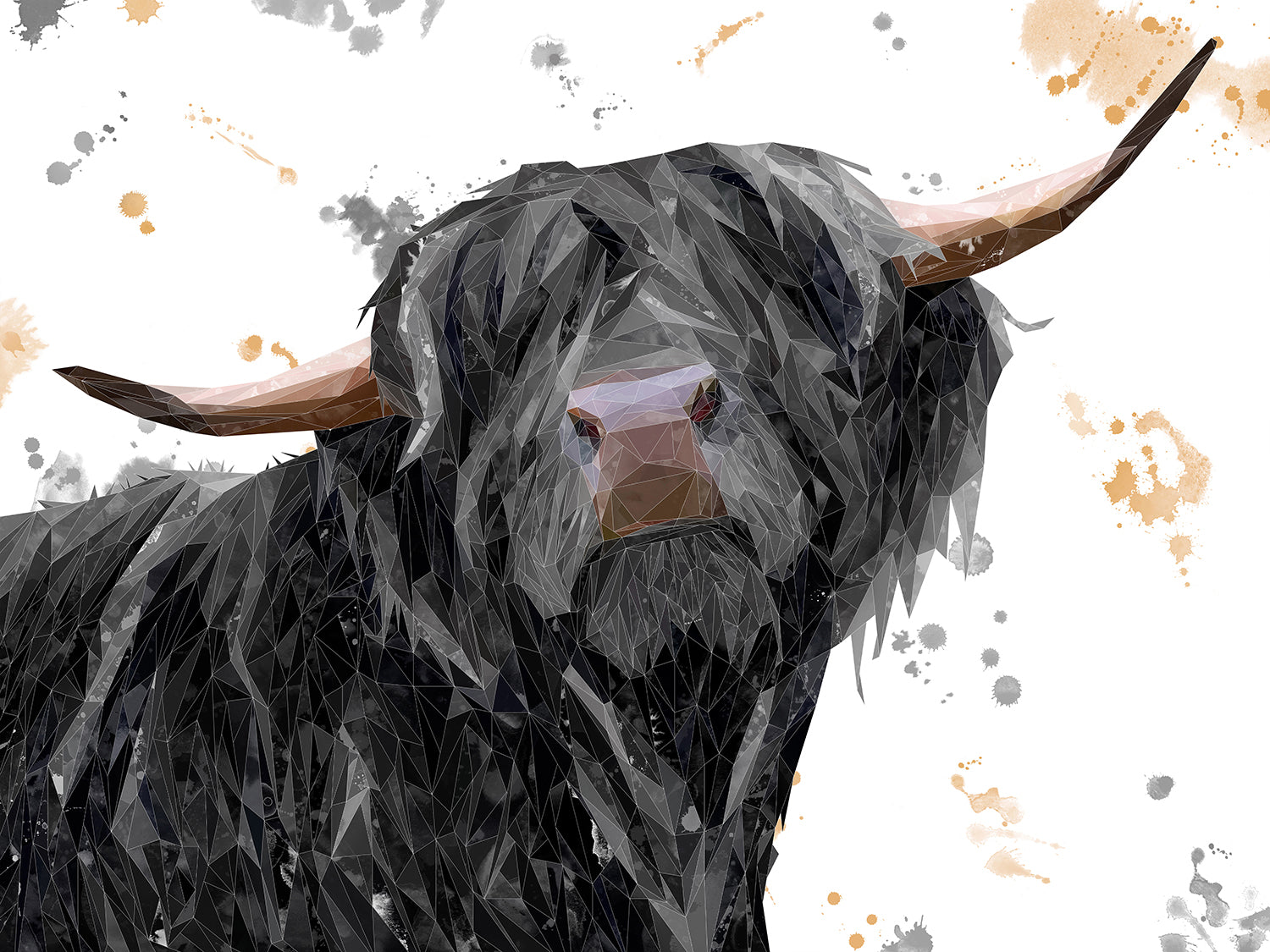 "Barnaby" The Highland Bull Canvas Print