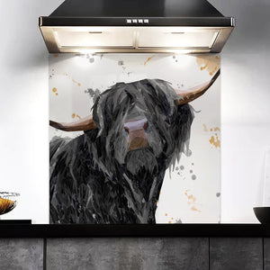 "Barnaby" The Highland Bull Kitchen Splashback