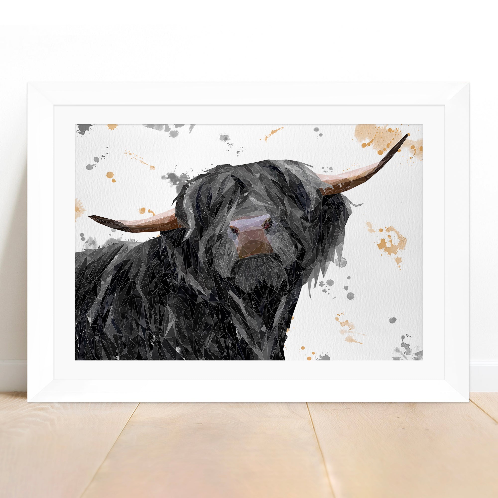 "Barnaby" The Highland Bull Framed & Mounted Art Print