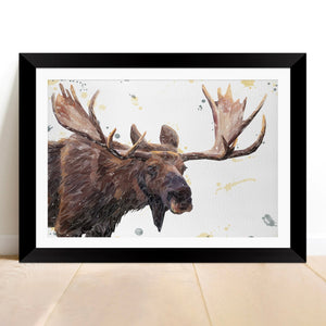 "Maurice" The Moose Framed & Mounted Art Print