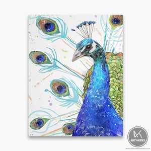 "Percy" The Peacock Canvas Print