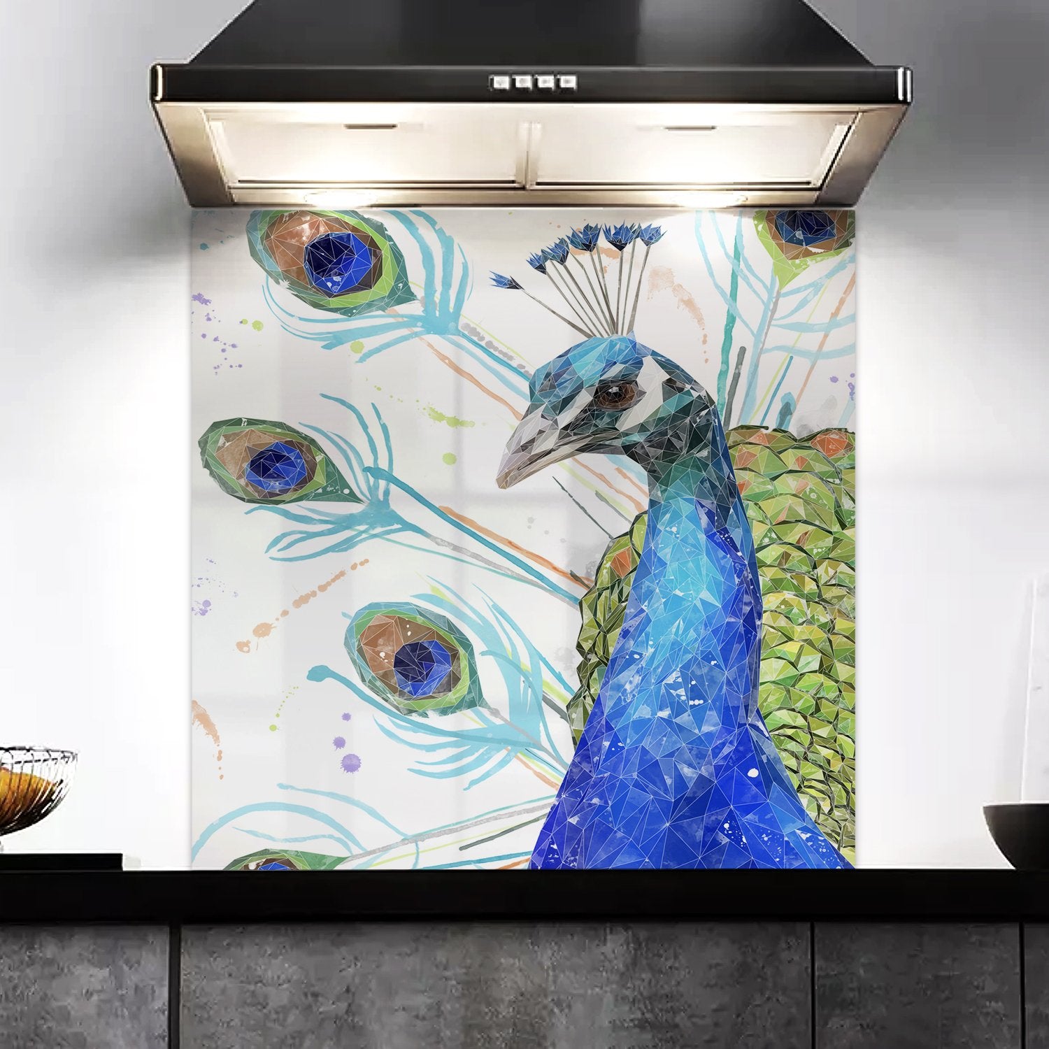 "Percy" The Peacock Kitchen Splashback