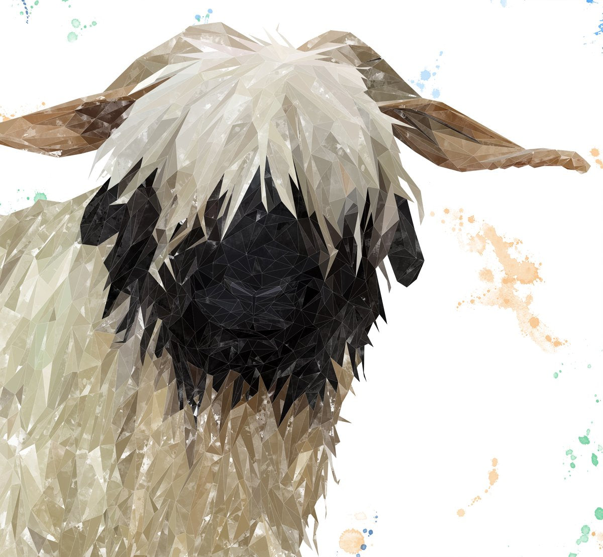 "Bertha" The Valais Blacknose Sheep Kitchen Splashback