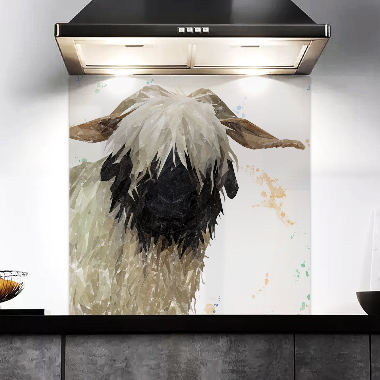 "Bertha" The Valais Blacknose Sheep Kitchen Splashback