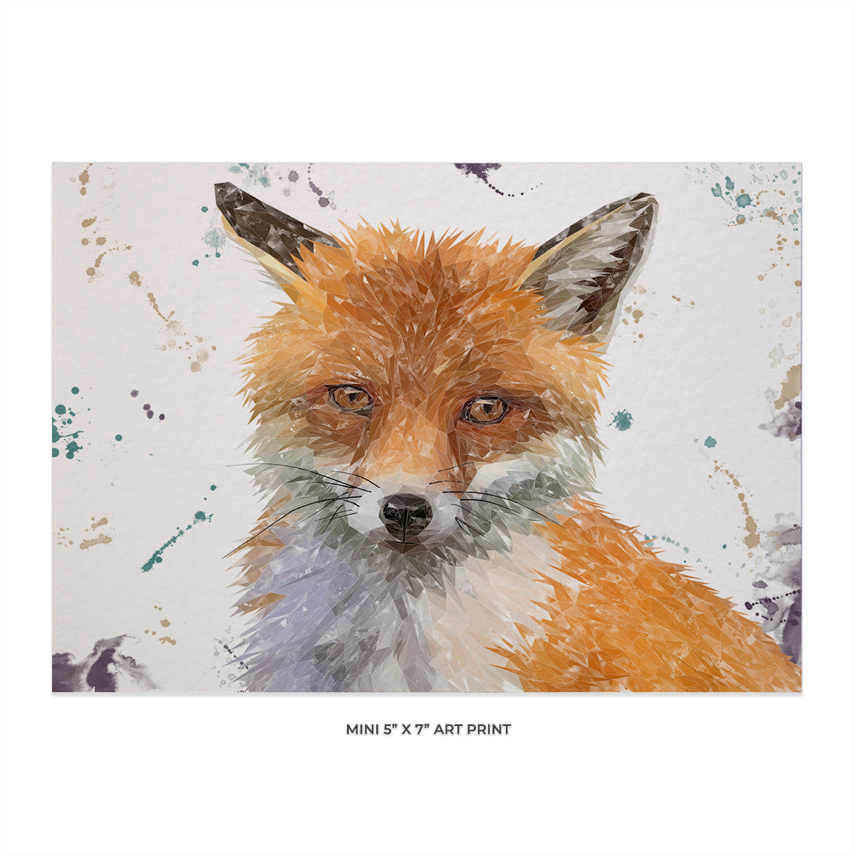 "Rusty" The Fox 5x7 Mini Print - Andy Thomas Artworks