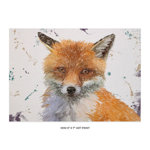 "Rusty" The Fox 5x7 Mini Print - Andy Thomas Artworks