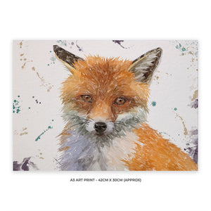 "Rusty" The Fox A3 Unframed Art Print - Andy Thomas Artworks
