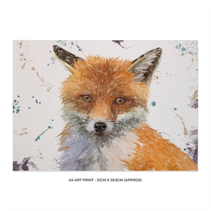"Rusty" The Fox A4 Unframed Art Print - Andy Thomas Artworks
