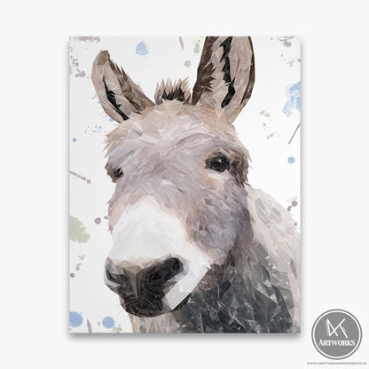 "Daphne" The Donkey Canvas Print