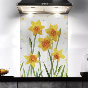 "New Beginnings" Daffodils Kitchen Splashback