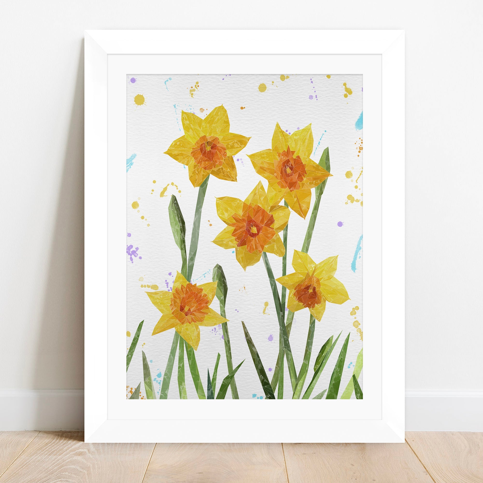 "New Beginnings" Daffodils Framed & Mounted Art Print