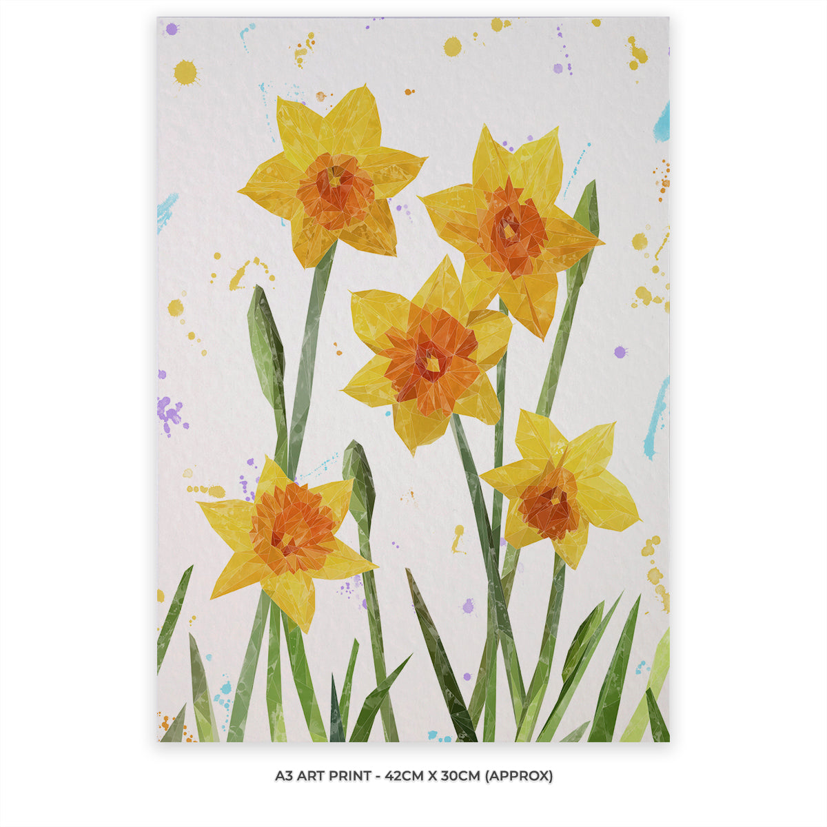 "New Beginnings" Daffodil A3 Unframed Art Print