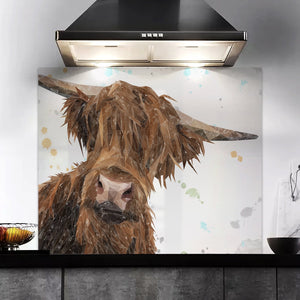 "Mac" The Highland Bull Kitchen Splashback