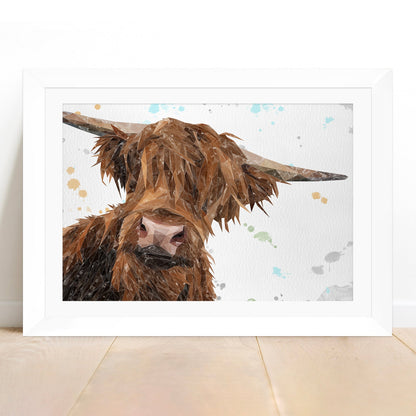 "Mac" The Highland Bull Framed & Mounted Art Print