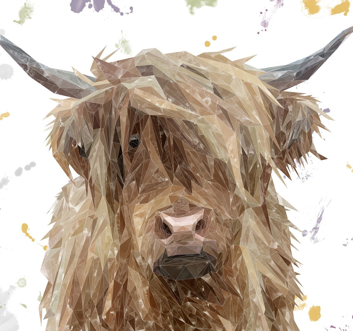 "Millie" The Highland Cow Kitchen Splashback