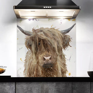 "Millie" The Highland Cow Kitchen Splashback