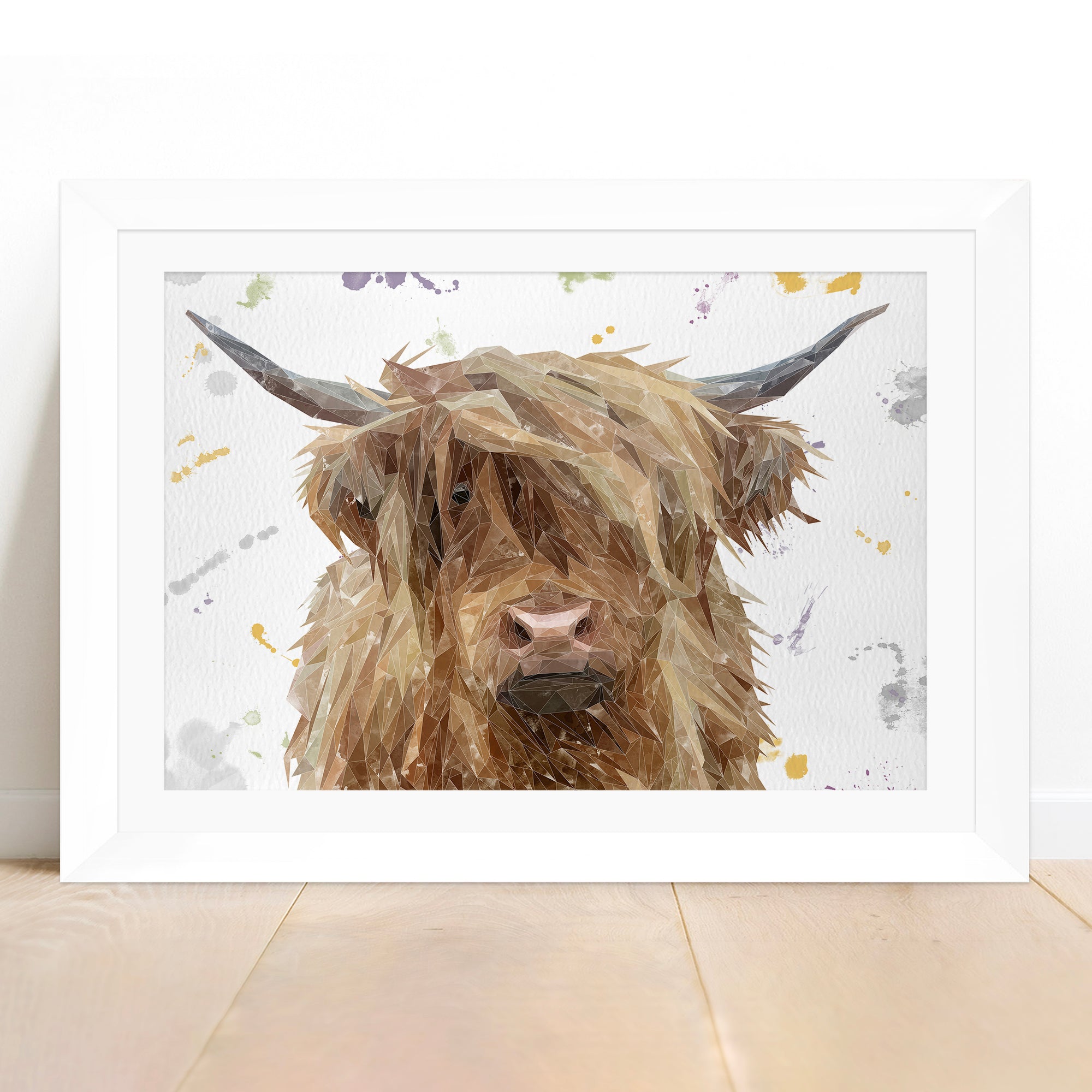 "Millie" The Highland Cow Framed & Mounted Art Print