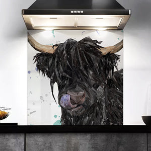 "Mabel" The Highland Cow Kitchen Splashback
