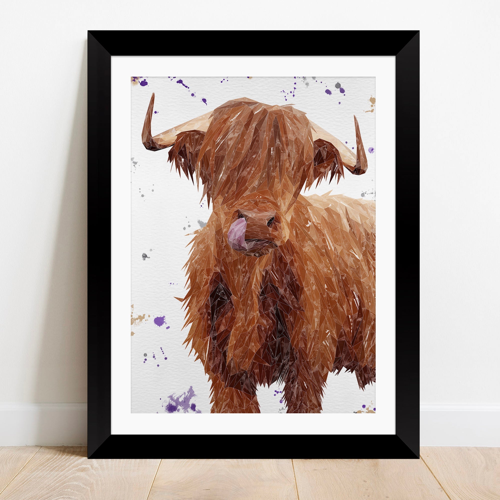 "Stephen Thomas" The Highland Bull Framed & Mounted Art Print