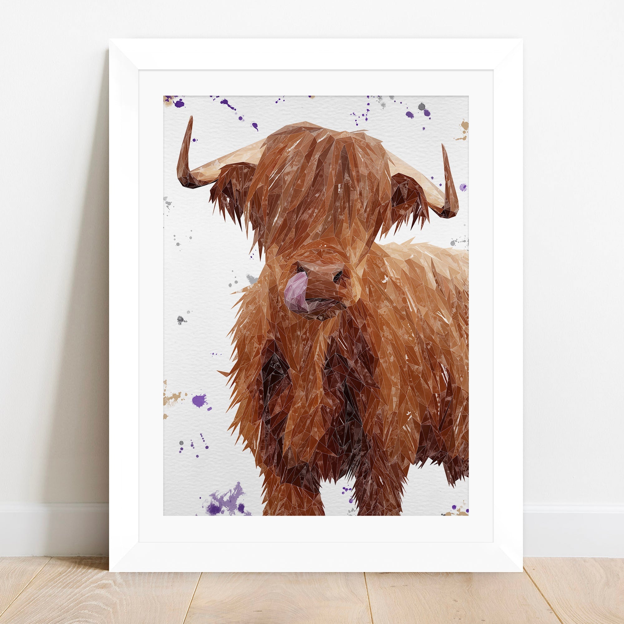 "Stephen Thomas" The Highland Bull Framed & Mounted Art Print