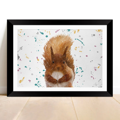 "Ellis" The Red Squirrel Framed & Mounted Art Print