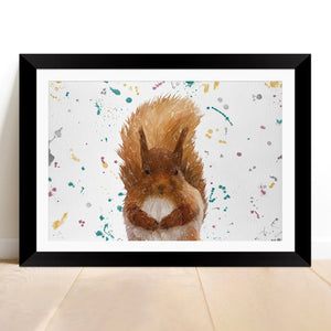 "Ellis" The Red Squirrel Framed & Mounted Art Print