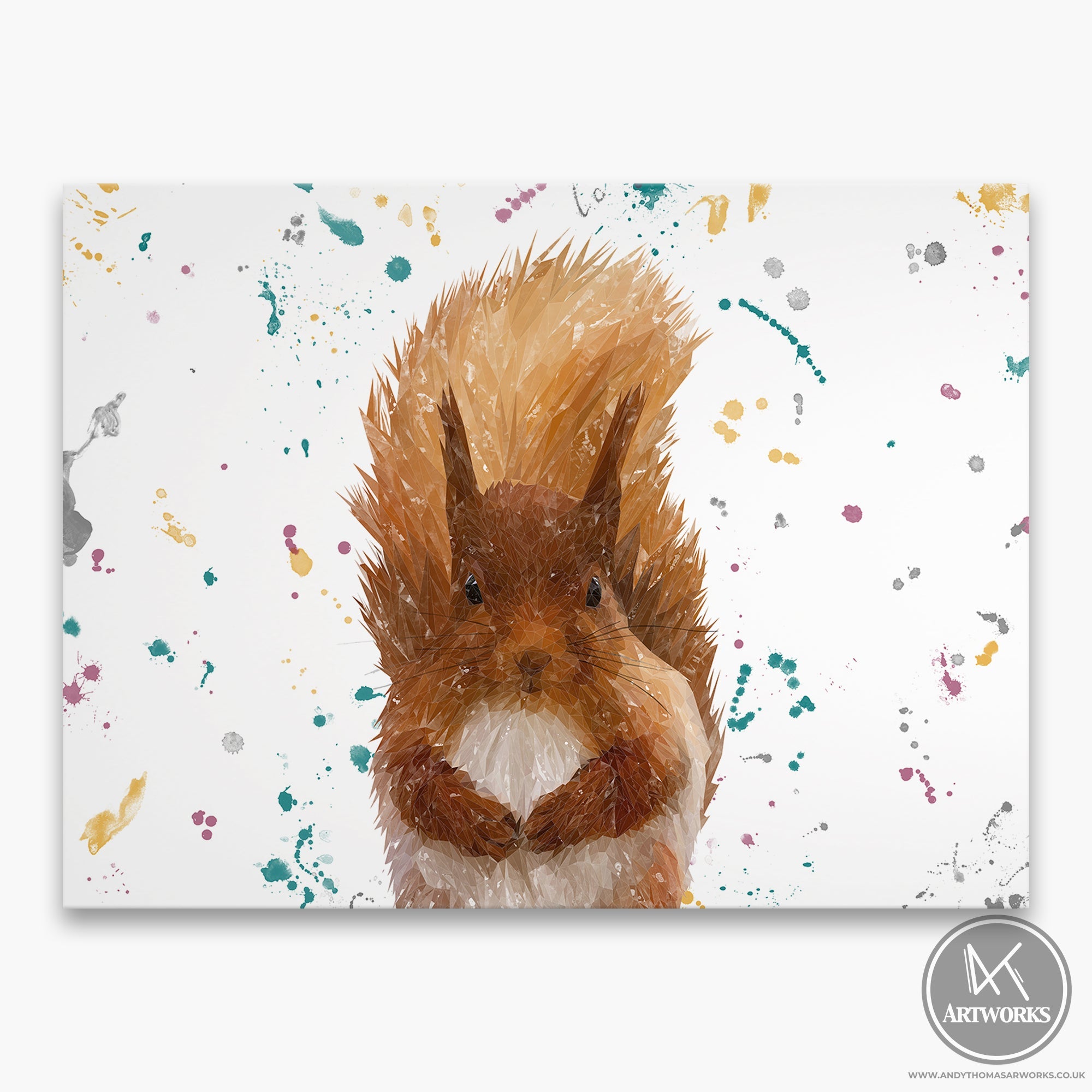 "Ellis" The Red Squirrel Canvas Print