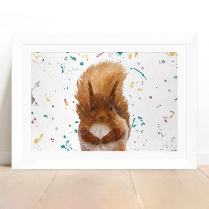 "Ellis" The Red Squirrel Framed & Mounted Art Print