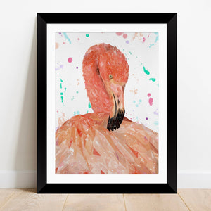 "Felicity" The Flamingo Framed & Mounted Art Print