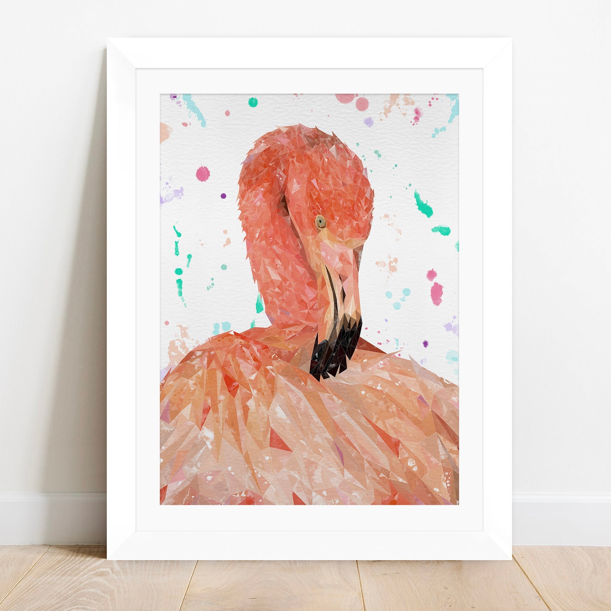 "Felicity" The Flamingo Framed & Mounted Art Print