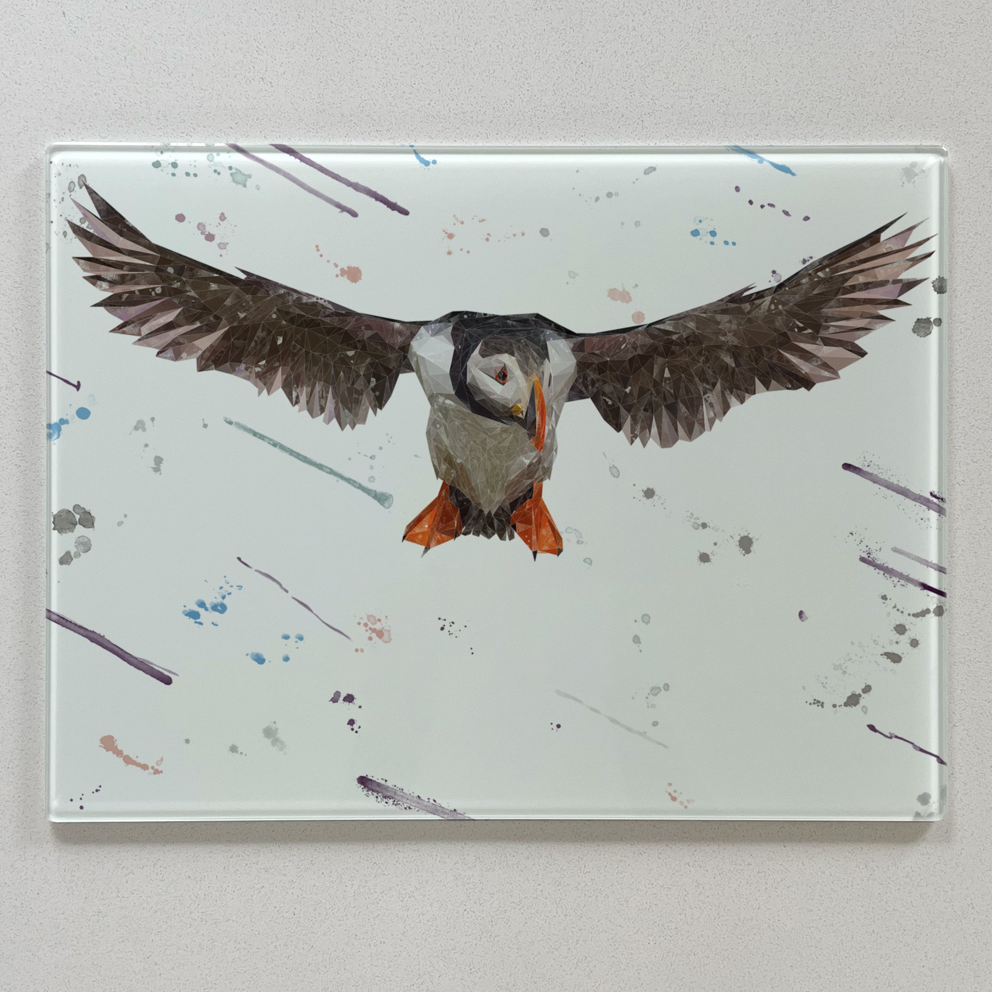 Frank The Puffin Premium Glass Worktop Saver