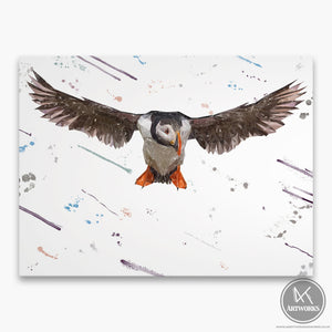 "Frank" The Puffin Canvas Print