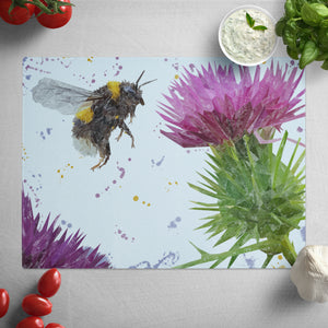 "Highland Honey" The Bee & The Thistle Glass Worktop Saver