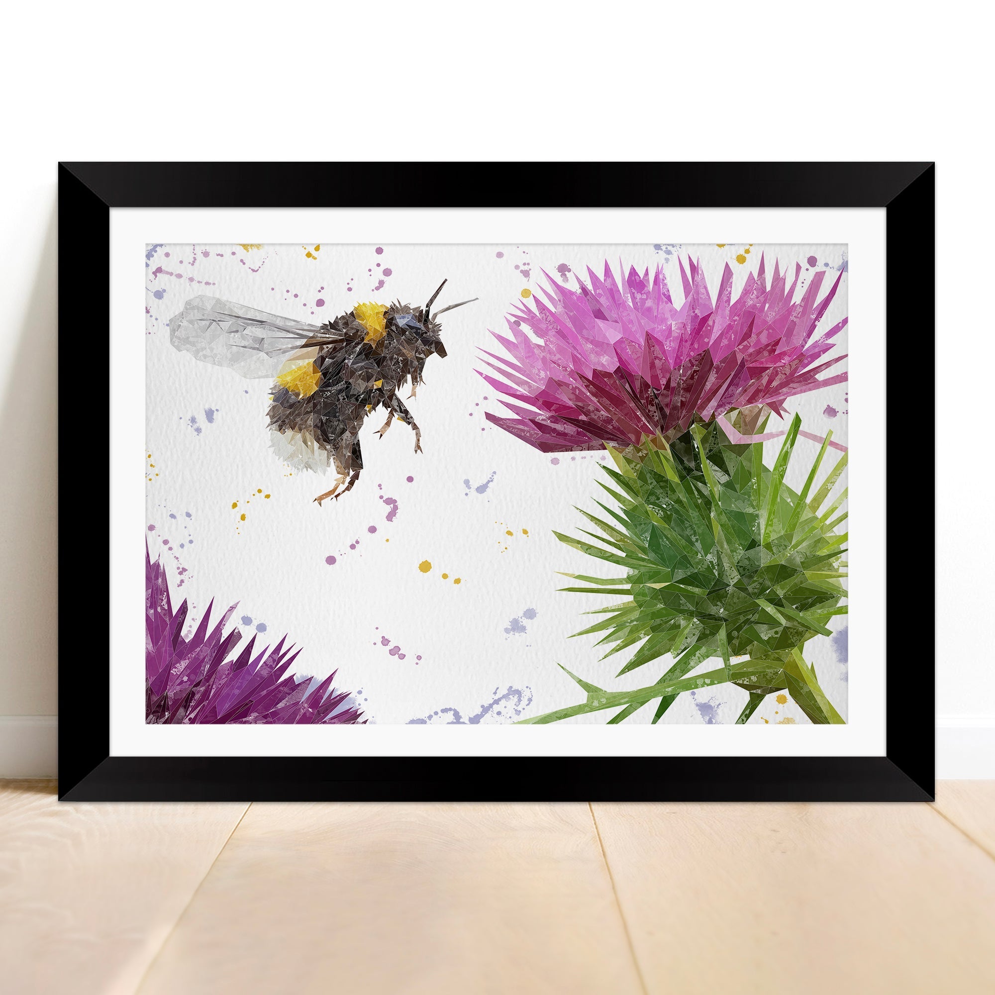 "Highland Honey" The Bee & The Thistle Framed & Mounted Art Print