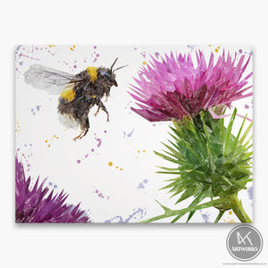 "Highland Honey" The Bee & The Thistle Canvas Print