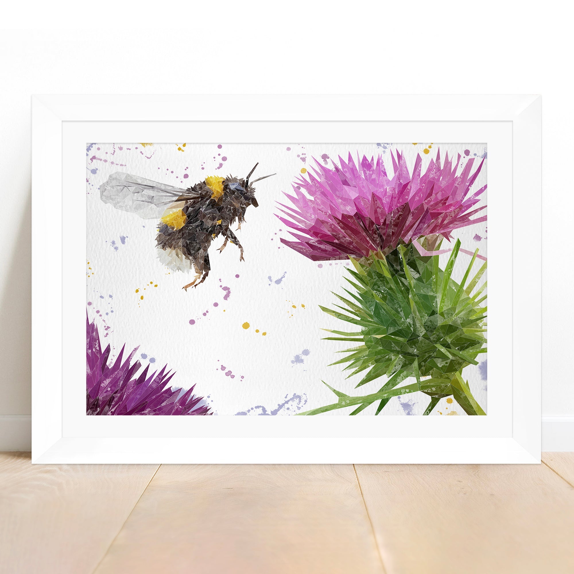 "Highland Honey" The Bee & The Thistle Framed & Mounted Art Print