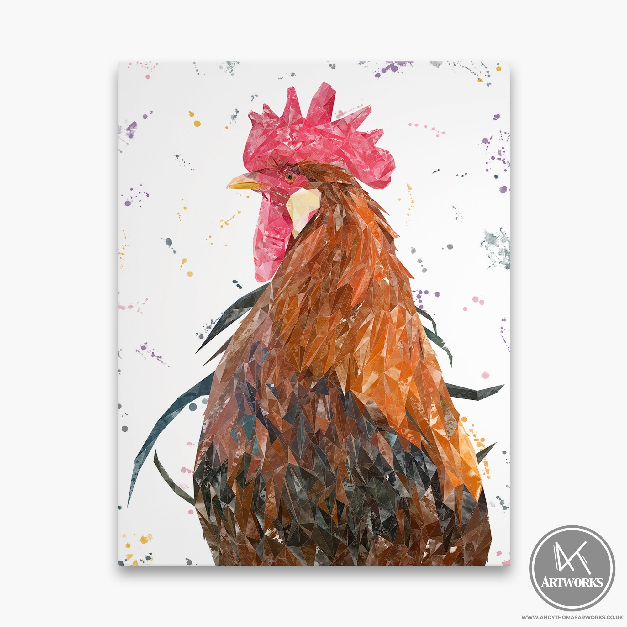 "Cooper" The Cockerel Canvas Print