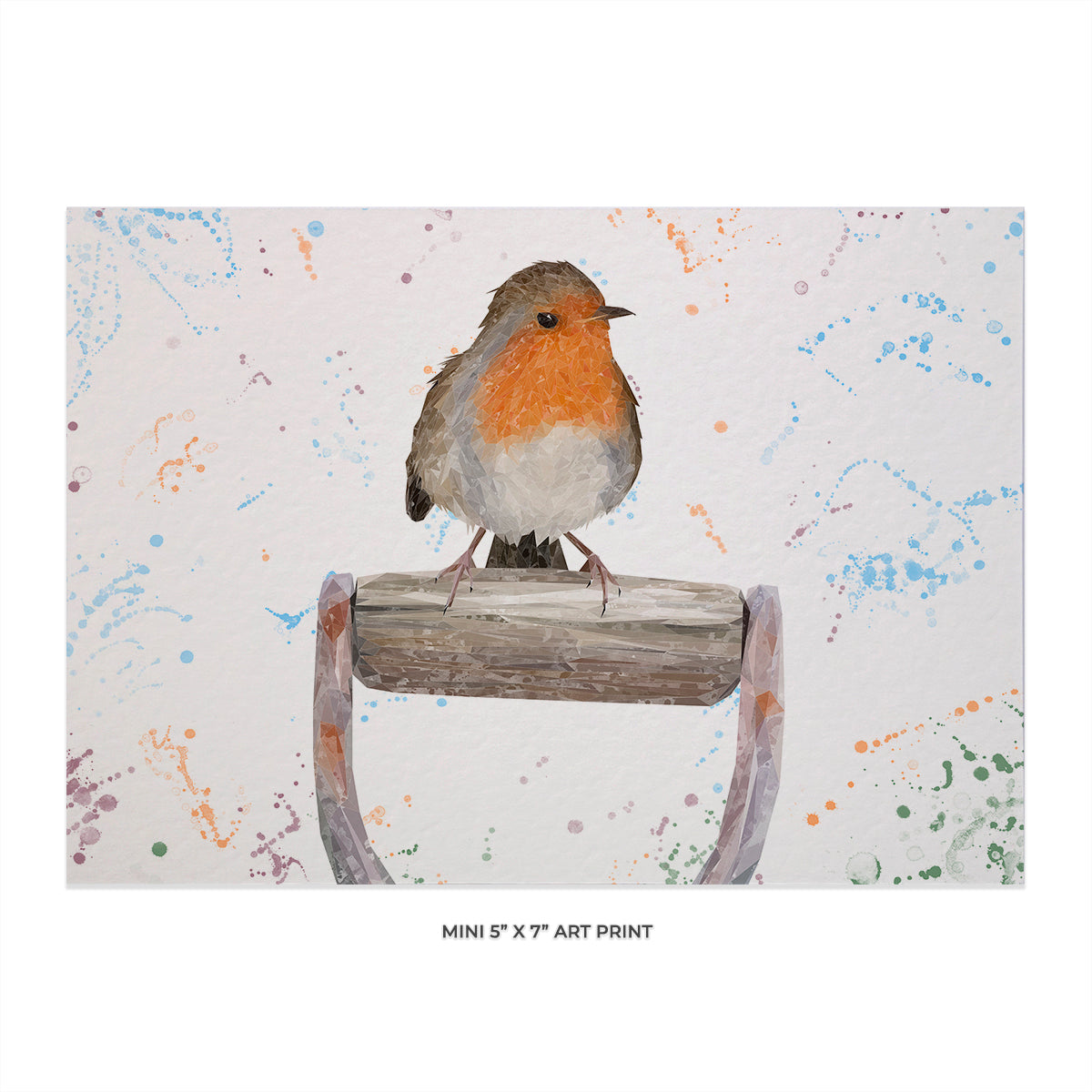 "Bobbin" The Robin (Landscape) 5" x 7" Mini Print