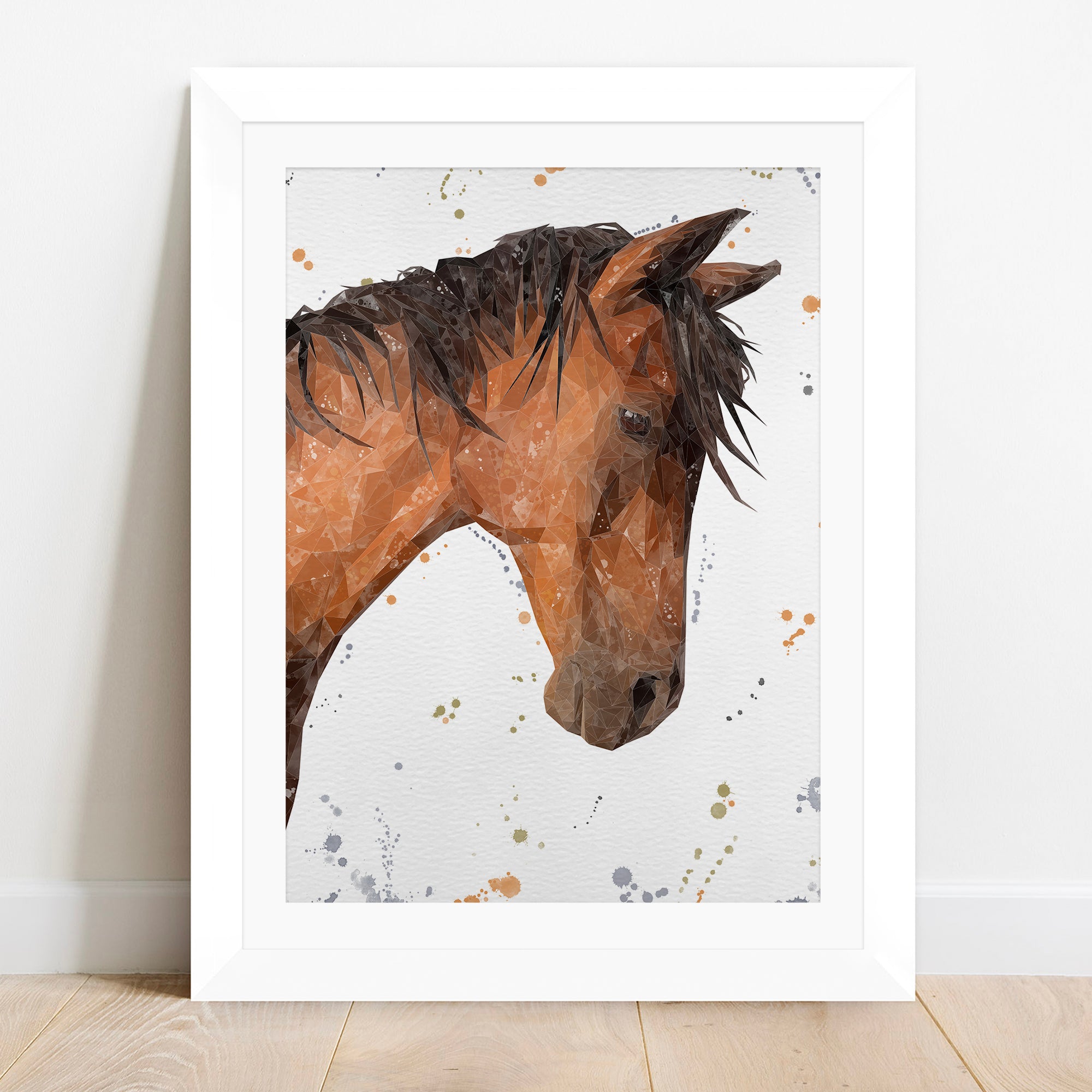 "Duke" The Horse (Portrait) Framed & Mounted Art Print