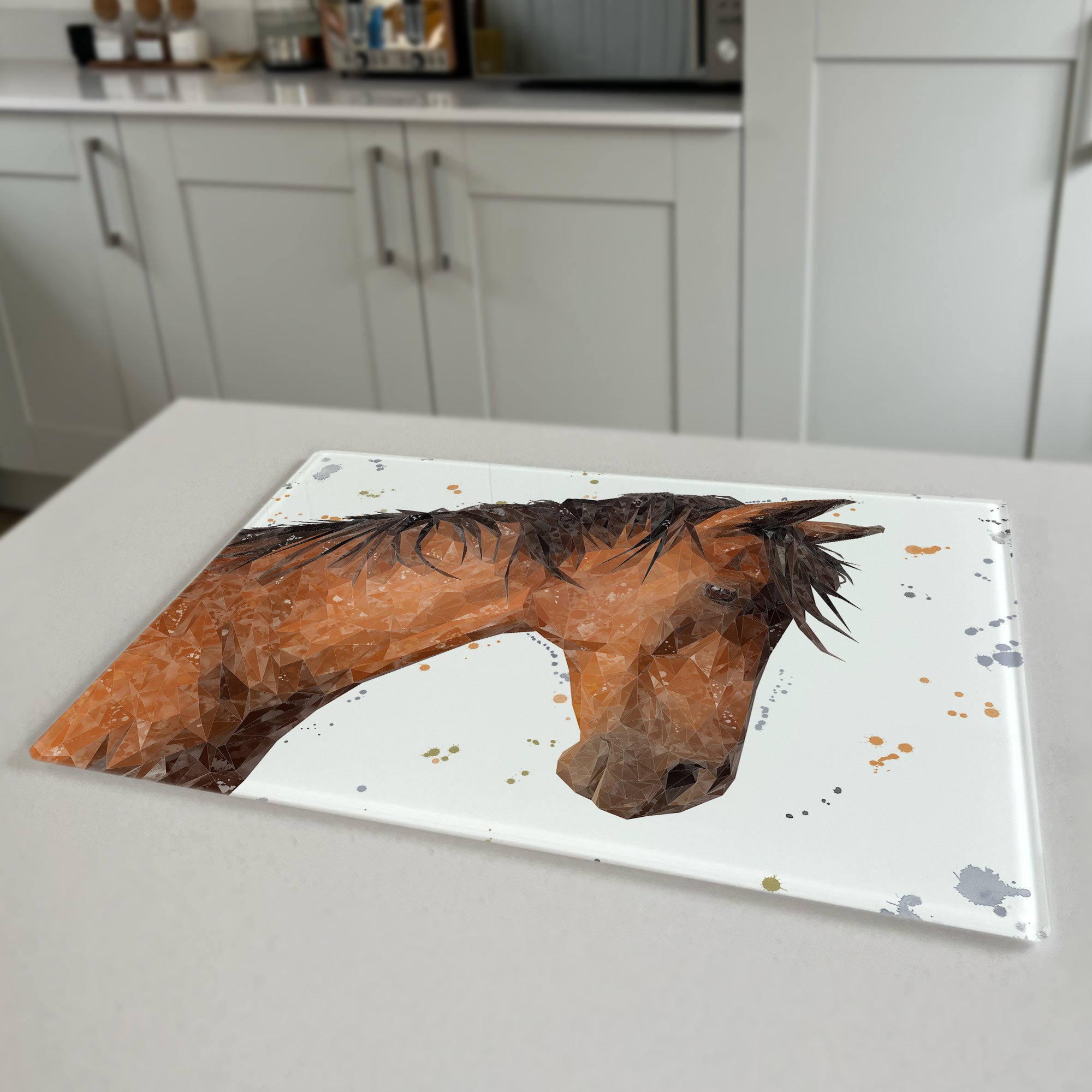 Duke The Horse Premium Glass Worktop Saver