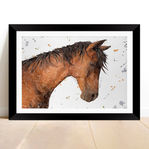"Duke" The Horse Framed & Mounted Art Print