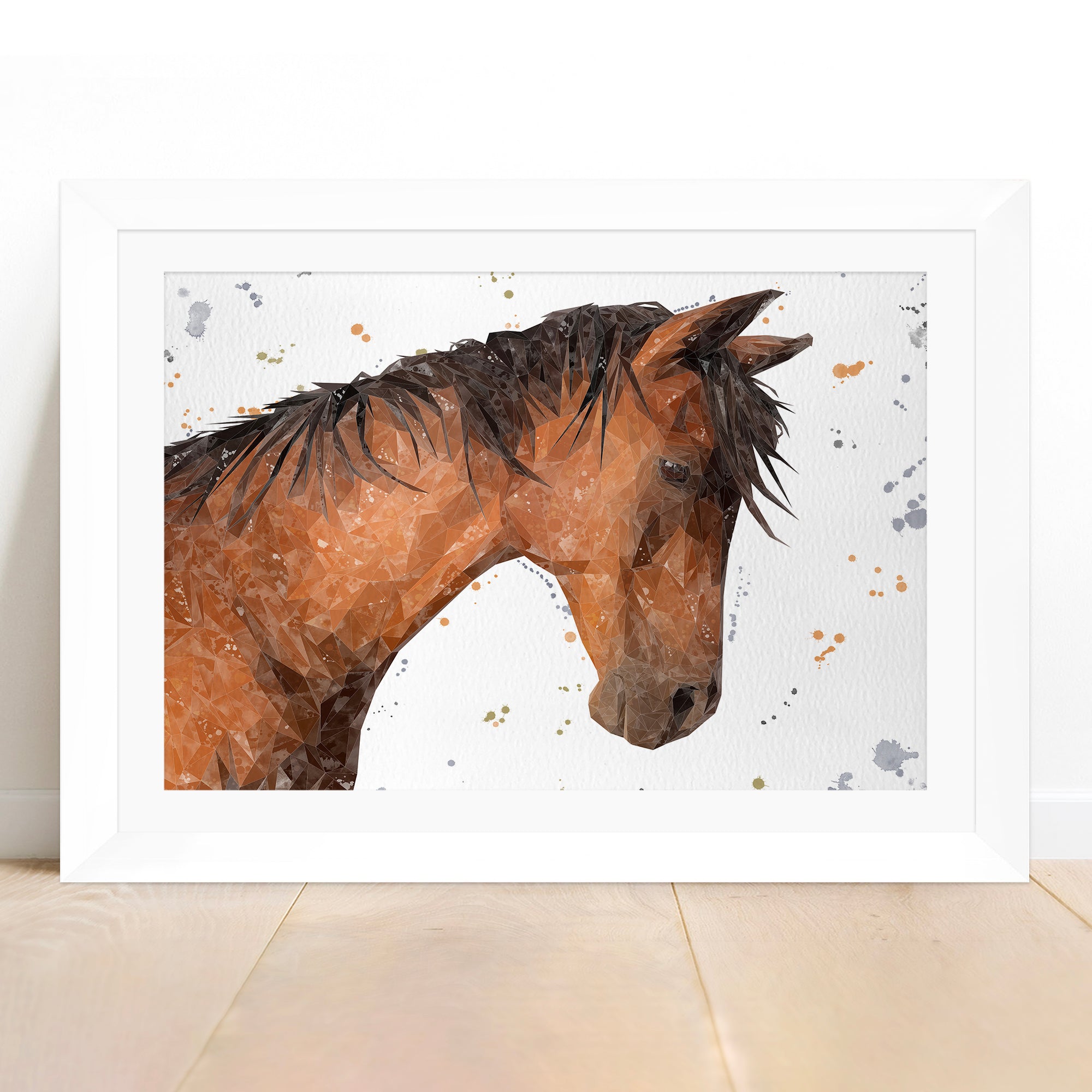 "Duke" The Horse Framed & Mounted Art Print